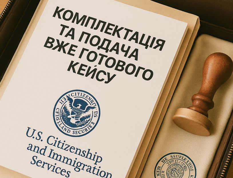 КОМПЛЕКТАЦІЯ ТА ПОДАЧА ВЖЕ ГОТОВОГО КЕЙСУ